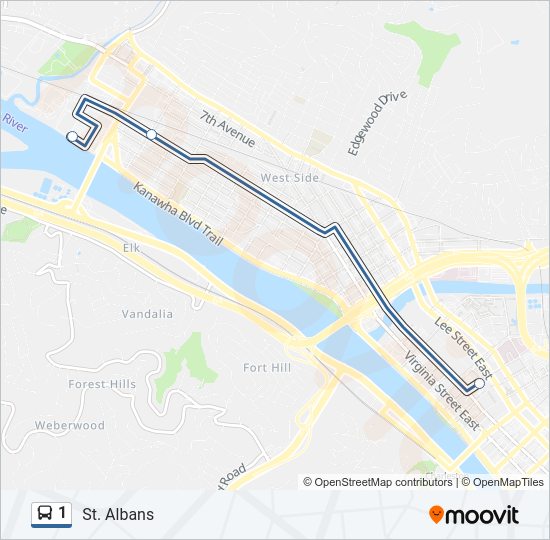 1 Route Schedules, Stops & Maps St. Albans (Updated)