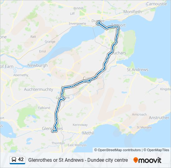 42 Route Schedules, Stops & Maps Glenrothes (Updated)