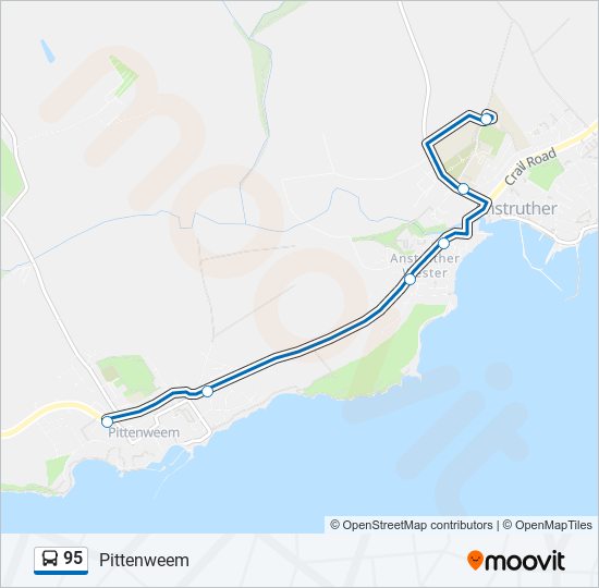 95 Route Schedules, Stops & Maps Pittenweem (Updated)