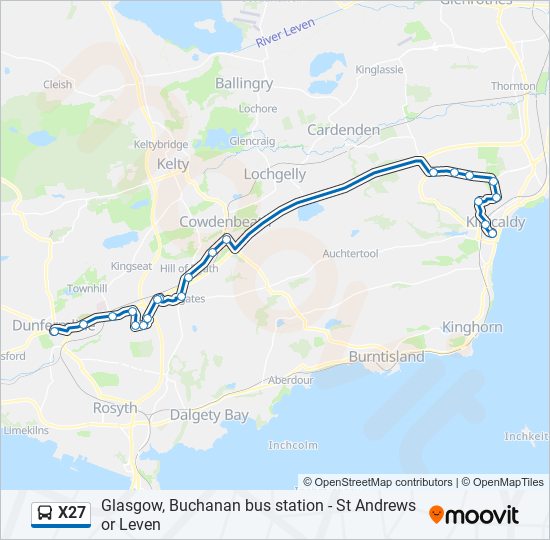 x27 Route Schedules, Stops & Maps Dunfermline (Updated)