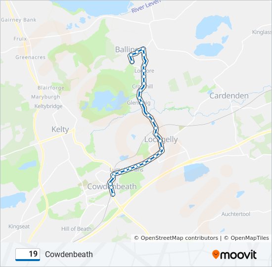 19 Route Schedules, Stops & Maps Cowdenbeath (Updated)