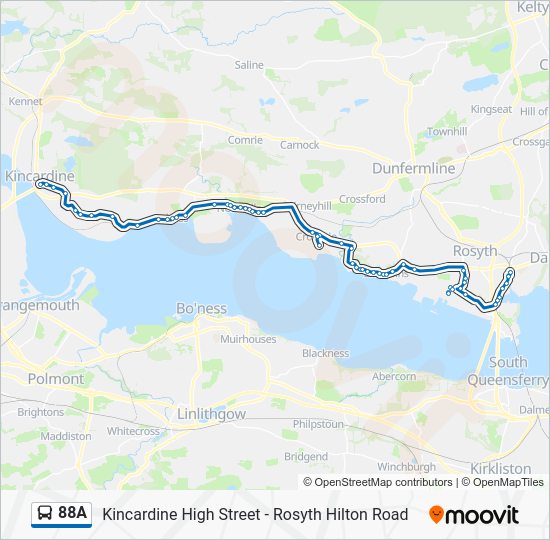 88a Route Schedules, Stops & Maps Inverkeithing (Updated)