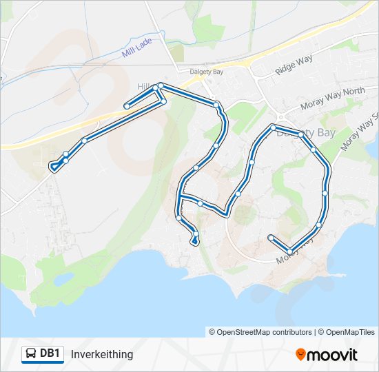 db1 Route Schedules, Stops & Maps Inverkeithing (Updated)