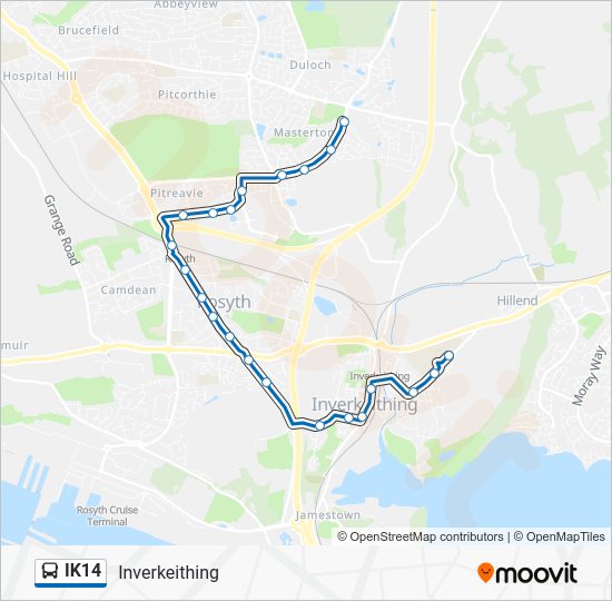 ik14 Route Schedules, Stops & Maps Inverkeithing (Updated)