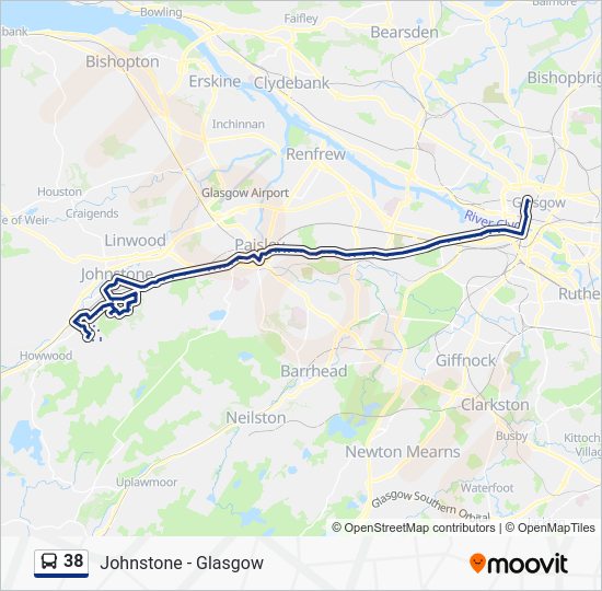 38 Route Schedules, Stops & Maps Spateston (Updated)