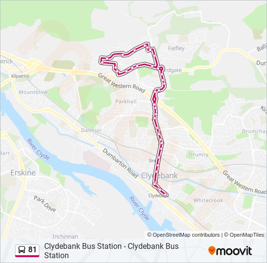 81 Route Schedules, Stops & Maps Clydebank (Updated)