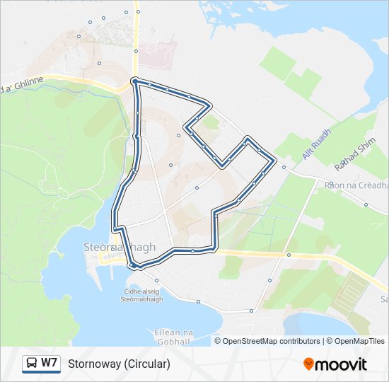 w7 Route Schedules, Stops & Maps Stornoway (Updated)