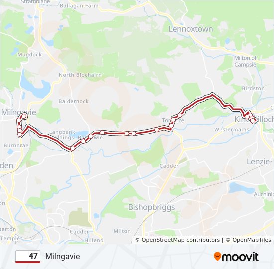 47 Route Schedules, Stops & Maps Milngavie (Updated)