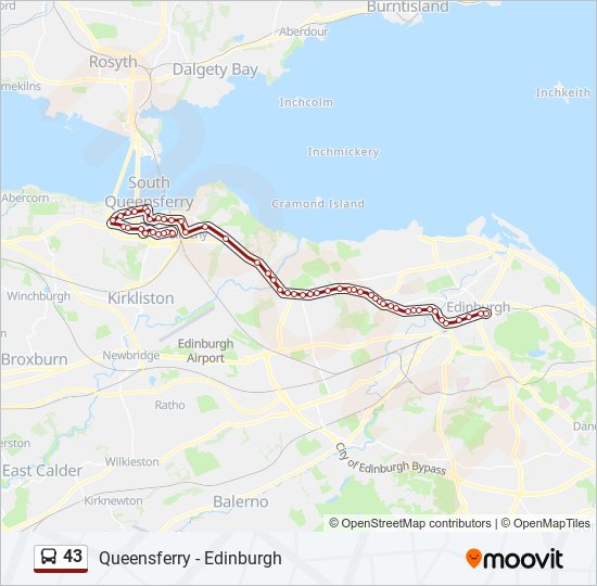 43 Route Schedules, Stops & Maps Edinburgh (Updated)