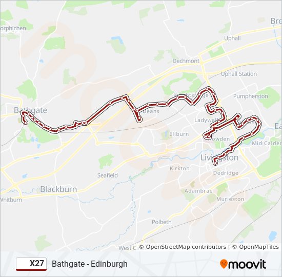 x27 Route Schedules, Stops & Maps Livingston (Updated)