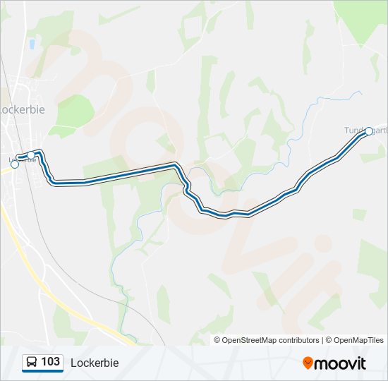 103 Route Schedules, Stops & Maps Lockerbie (Updated)