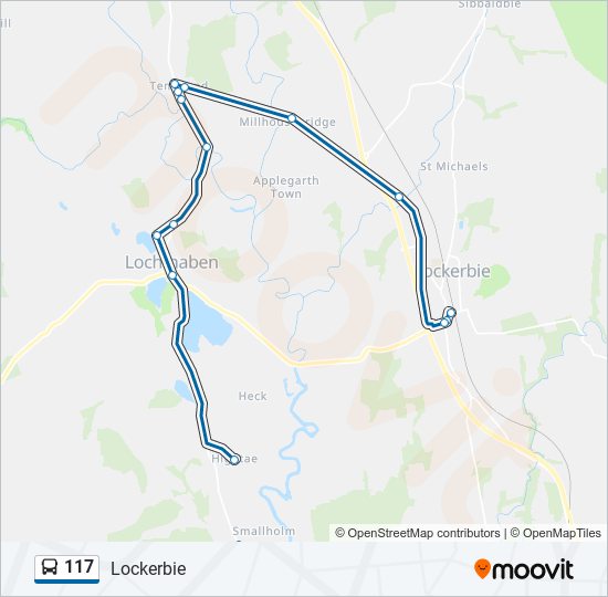 117 Route Schedules, Stops & Maps Lockerbie (Updated)