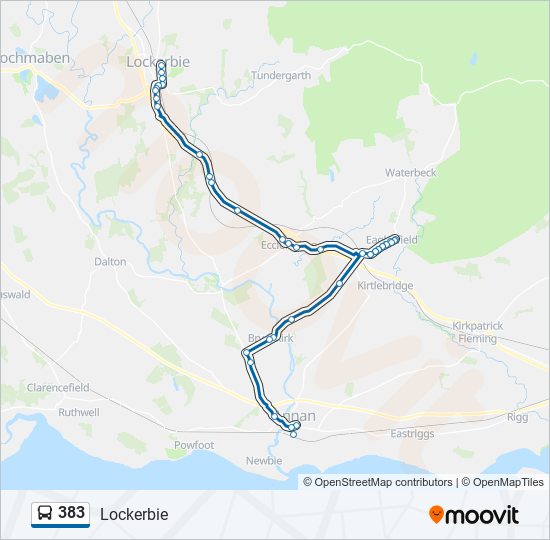 383 Route Schedules, Stops & Maps Lockerbie (Updated)