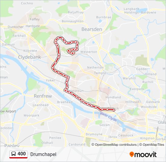 400 Route Schedules, Stops & Maps Drumchapel (Updated)