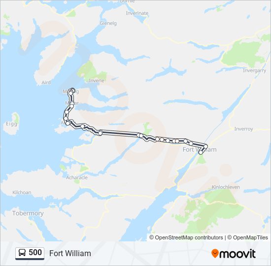 500 Route Schedules, Stops & Maps Fort William (Updated)