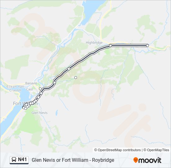 n41 Route Schedules, Stops & Maps Fort William (Updated)