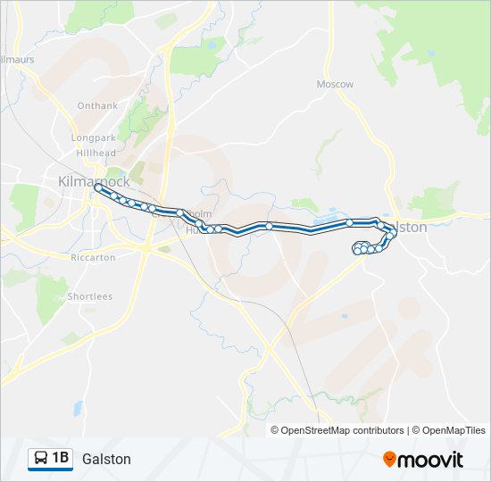 1b Route Schedules, Stops & Maps Galston (Updated)