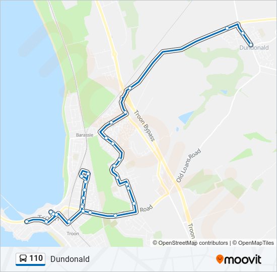 110 Route Schedules, Stops & Maps Dundonald (Updated)