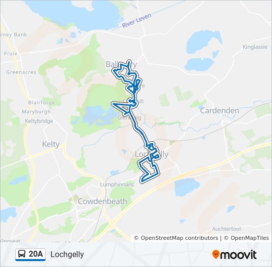 20a Route Schedules, Stops & Maps Lochgelly (Updated)