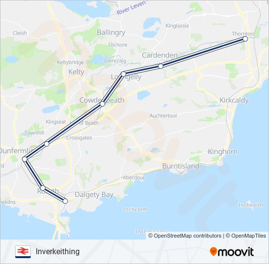 scotrail Route Schedules, Stops & Maps Inverkeithing (Updated)