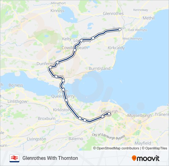 scotrail Route Schedules, Stops & Maps Glenrothes With Thornton