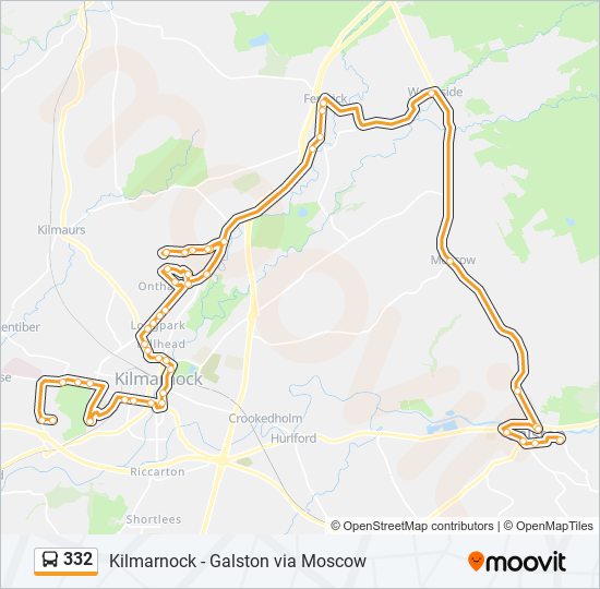 332 Route Schedules, Stops & Maps Kilmarnock (Updated)