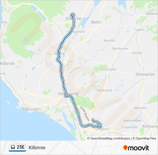 25e Route Schedules, Stops & Maps Kilbirnie (Updated)