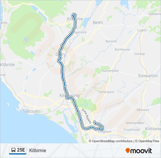 25e Route Schedules, Stops & Maps Kilbirnie (Updated)