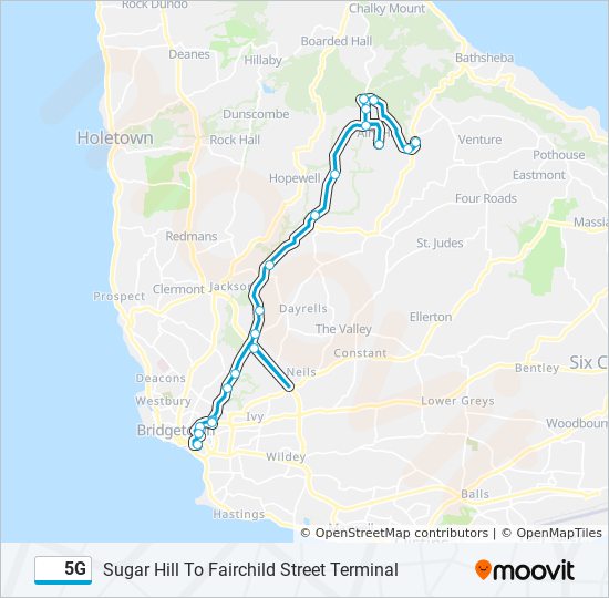 5g Route Schedules, Stops & Maps Sugar Hill To Fairchild Street