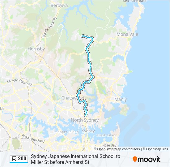 288 Route Schedules, Stops & Maps Cammeray (Updated)