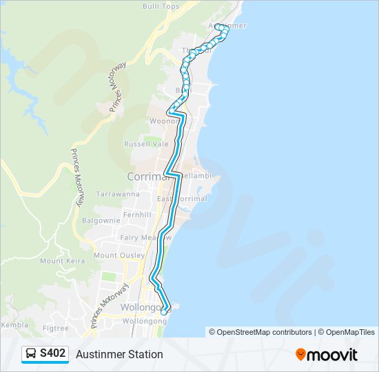 s402 Route Schedules, Stops & Maps Austinmer Station (Updated)