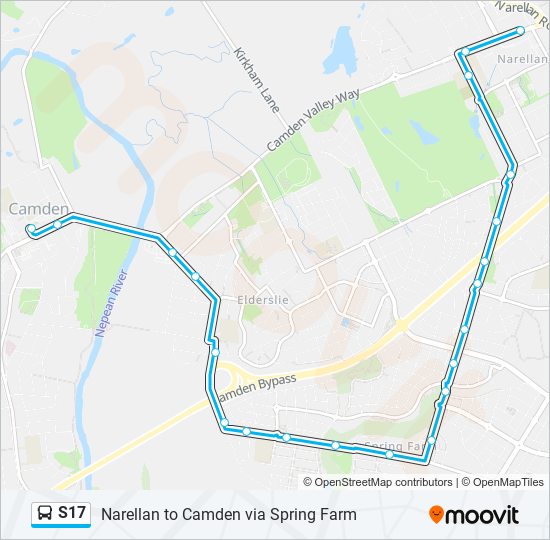 s17 Route Schedules, Stops & Maps Narellan Town Ctr (Updated)