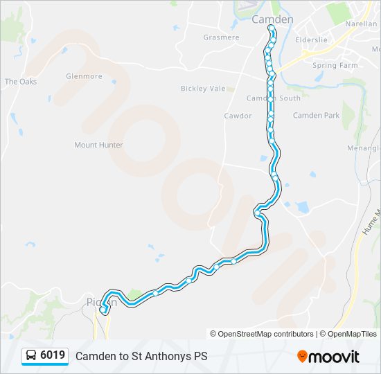 6019 Route Schedules, Stops & Maps St Anthonys Church and Sch