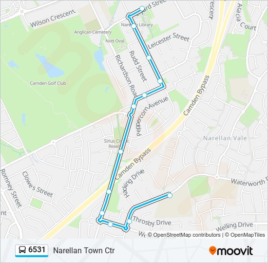 6531 Route Schedules, Stops & Maps Narellan Town Ctr (Updated)