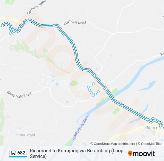 682 Route Schedules, Stops & Maps Kurrajong (Updated)