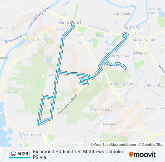 5028 Route Schedules, Stops & Maps St Matthews Catholic Primary