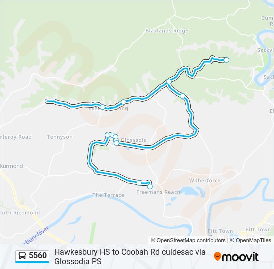 5560 Route Schedules, Stops & Maps East Kurrajong (Updated)