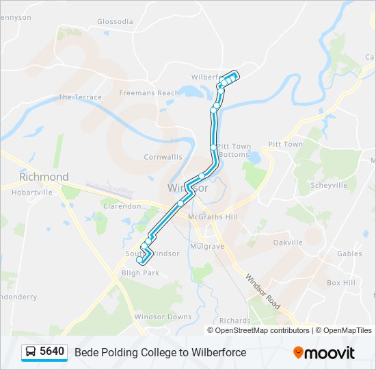 5640 Route Schedules, Stops & Maps Wilberforce (Updated)