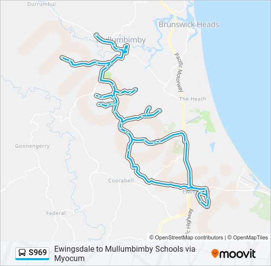 s969 Route Schedules, Stops & Maps Ewingsdale (Updated)