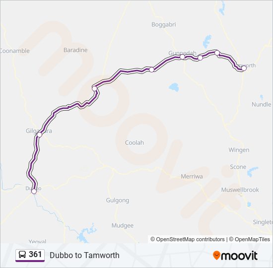361 Route Schedules, Stops & Maps Tamworth (Updated)