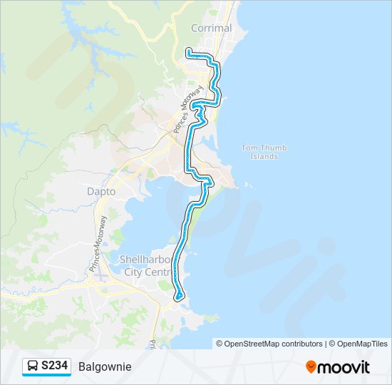 s234 Route Schedules, Stops & Maps Balgownie (Updated)