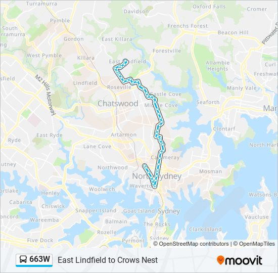 663w Route Schedules, Stops & Maps Crows Nest (Updated)