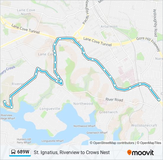 689w Route Schedules, Stops & Maps Crows Nest (Updated)