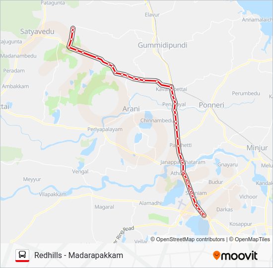512 Route Schedules, Stops & Maps Redhills (Updated)