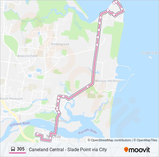 305 Route Schedules, Stops & Maps Slade Point (Updated)