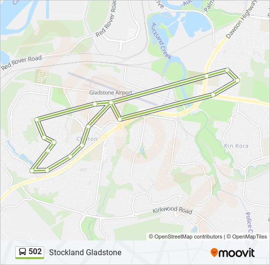 502 Route Schedules, Stops & Maps Stockland Gladstone (Updated)