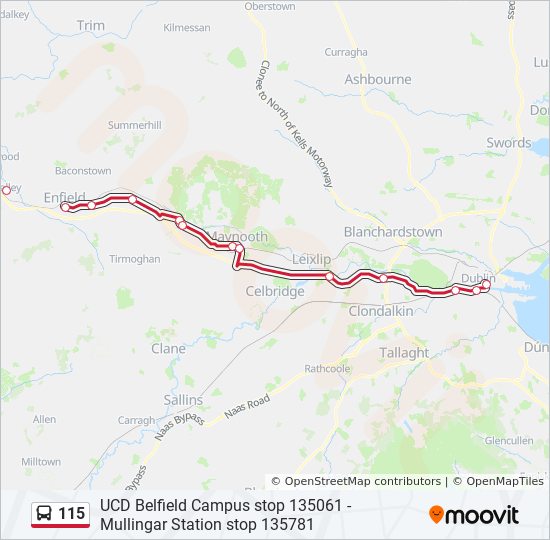 115 Route Schedules, Stops & Maps Dublin (Belfield) Outside Train Station (Updated)