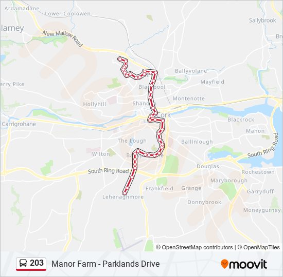 203 Route Schedules, Stops & Maps Parklands Drive (Park View Green