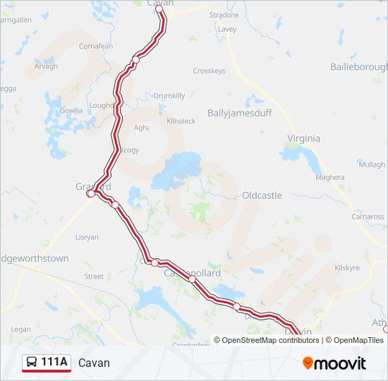 111a Route Schedules, Stops & Maps Cavan (Updated)