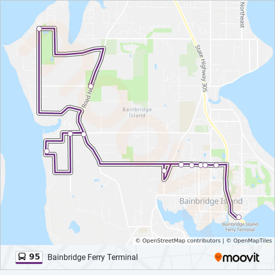 95 Route Schedules, Stops & Maps Bainbridge Ferry Terminal